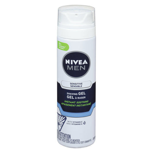 Nivea Men Sensitive Shave Gel 7 Oz. Aerosol Can Shaving & Grooming Pasteur Pharmacy