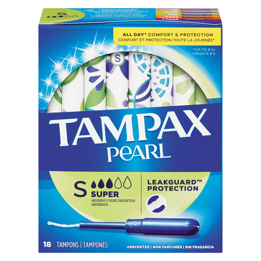 Tampax Pearl Plastic Super Absorbency Unscented Tampons Tampons Pasteur Pharmacy