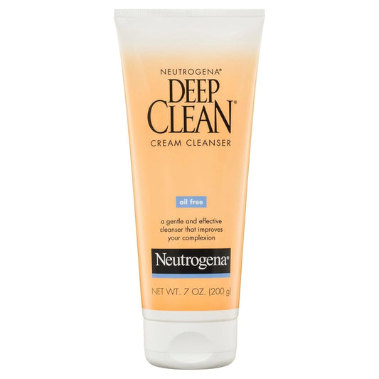 Neutrogena Deep Clean Daily Facial Cream Cleanser With Beta Hydroxy Acid To Remove Dirt, Oil & Makeup, Alcohol-Free, Oil-Free & Non-Comedogenic, 7 Fl. Oz Skin Care Pasteur Pharmacy