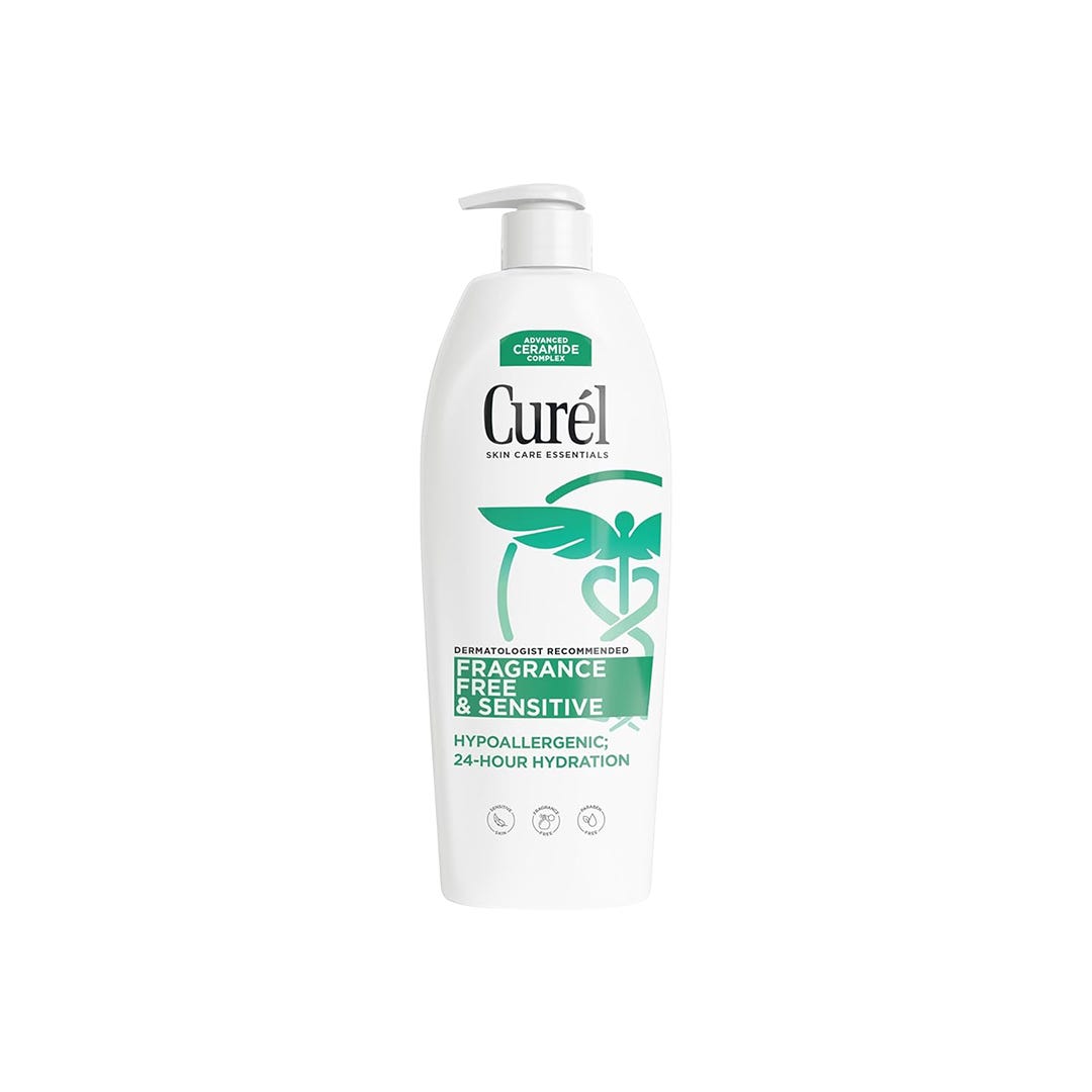 Curel Fragrance Free Comforting Body Lotion For Dry, Sensitive Skin, 20 Oz