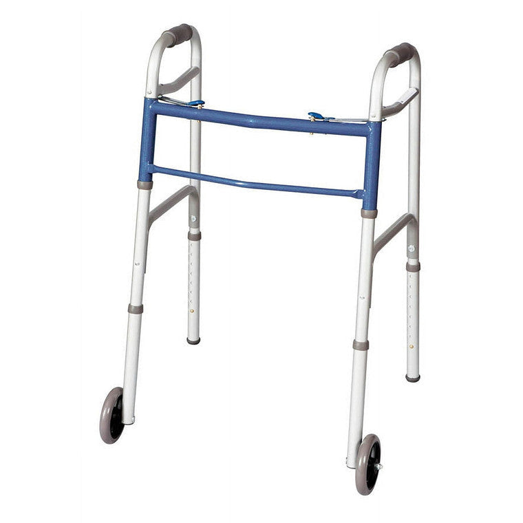 Carex Two Button Walker With Wheels Walkers Pasteur Pharmacy