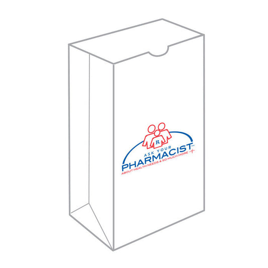 Ask Your Pharmacist Flat Rx Bag 7x4-1/4 x 13-1/2 1000 Ea Paper & Plastic Shopping Bags Pasteur Pharmacy