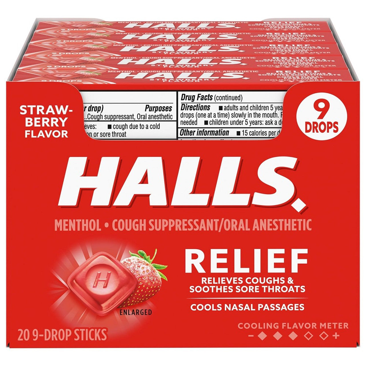 Halls Mentho-Lyptus Drops Strawberry Respiratory Care Pasteur Pharmacy