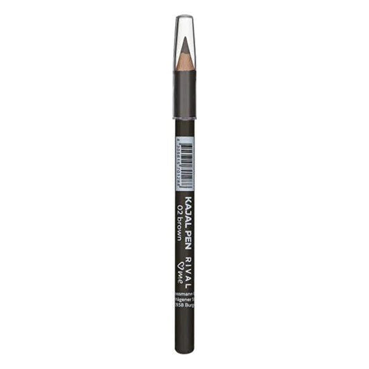 Rival Loves Me Soft Kajal Eyeliner Pencil - Brown (No:02), 4.1g - Smooth Application, Portable Eye Makeup
