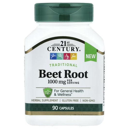 21st Century Beet Root 90 Capsules (500 Mg Per Capsule) Vitamins & Supplements Pasteur Pharmacy