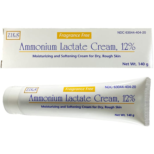 Ammonium Lactate Cream 12% 140gm - Fragrance Free Lotion & Moisturizer Pasteur Pharmacy
