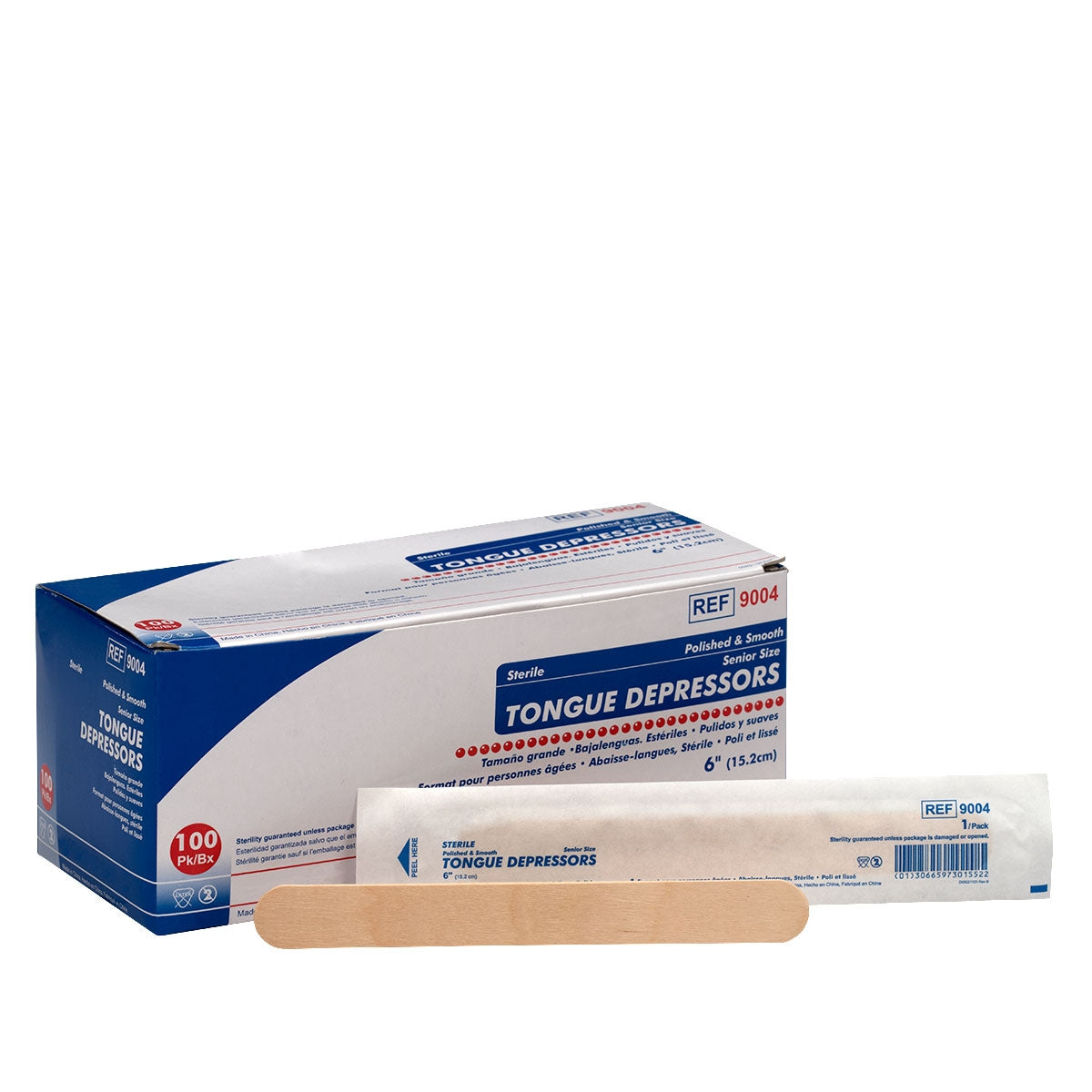 Unimed Midwest Sterile Tongue Depressors, 6", 100 Per Box First Aid Pasteur Pharmacy