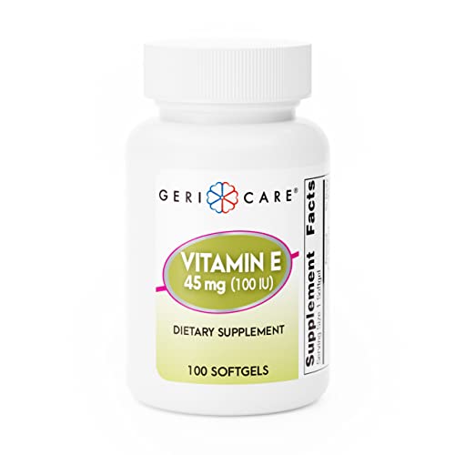 GeriCare Vitamin E 45 mg (100 IU) – Antioxidant Dietary Supplement (100 Softgels) Vitamins & Supplements Pasteur Pharmacy