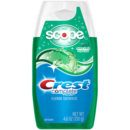 Crest Complete Whitening Plus Scope Multi-Benefit Fluoride Liquid Gel Toothpaste, Minty Fresh, 4.6 Ounce Toothpaste Pasteur Pharmacy