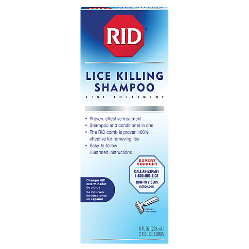 Rid Lice Killing Shampoo Contains Nit Comb Bottle - 8 Ounce Shampoo Pasteur Pharmacy