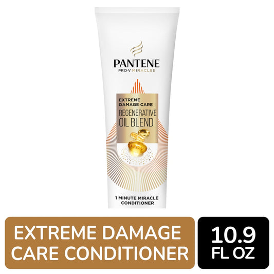 Pantene Pro-V Miracles Extreme Damage Care 1 Minute Miracle Conditioner, 10.9 oz Conditioners Pasteur Pharmacy