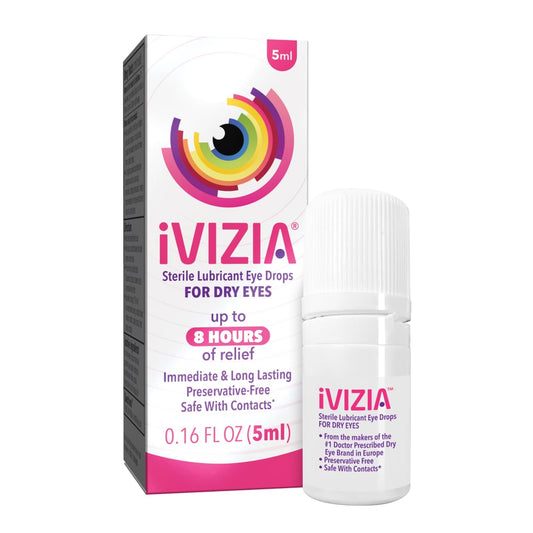 iVizia Sterile Lubricant Eye Drops For Dry Eyes, 0.16 Oz Eye Drops & Lubricants Pasteur Pharmacy