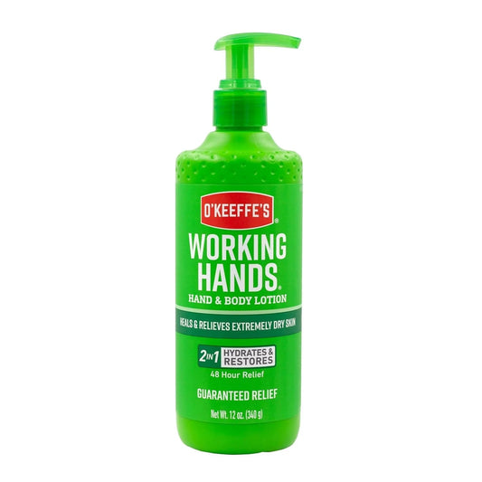 O'Keeffe's Working Hands Hand And Body Lotion 12 Ounce Pump Bottle Lotion & Moisturizer Pasteur Pharmacy