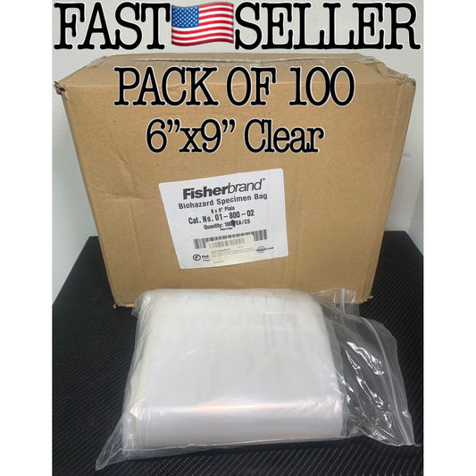 100 PACK Biohazard Specimen Transport Bags 6x9” Clear Ziplock W/ Document Pouch Bicycle Transport Bags & Cases Pasteur Pharmacy