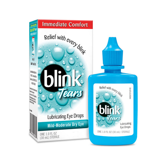 Blink Tears Lubricating Eye Drops, Mild Moderate Dry Eye, 1 Fl Oz Eye Drops & Lubricants Pasteur Pharmacy
