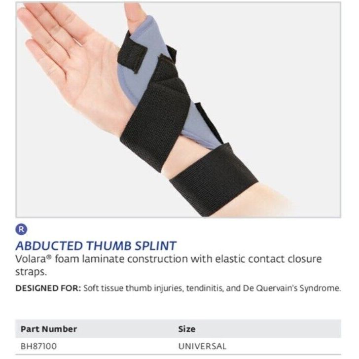 DJO Bell-Horn Abducted Thumb Splint Mild Support Universal Plumbing Fittings & Supports Pasteur Pharmacy