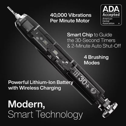 AquaSonic Black Series Electric Toothbrush Set