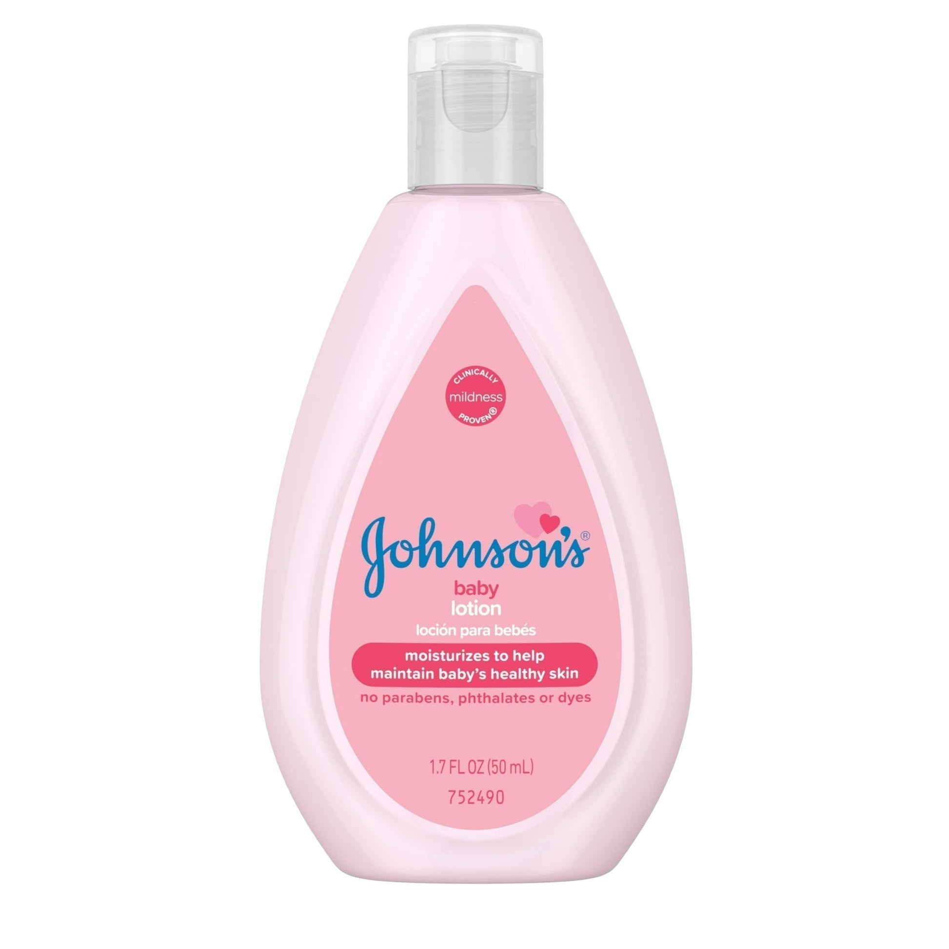 Johnson's Baby Moisturizing Pink Lotion With Coconut Oil, 1.7 Oz Lotion & Moisturizer Pasteur Pharmacy