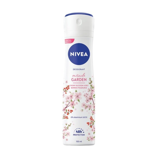 Nivea Miracle Garden Antiperspirant Spray Cherry Blossom And Red Berries 150ml Cosmetics Pasteur Pharmacy