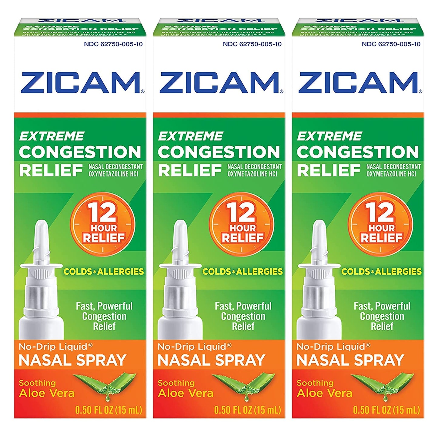 Zicam Extreme Congestion Relief, No Drip Liquid Nasal Spray, Soothing Aloe Vera, 0.5 Fl Oz (15 Ml) Health & Beauty Pasteur Pharmacy