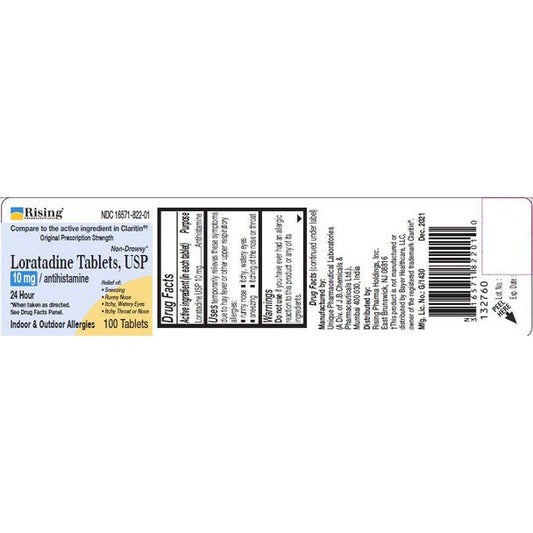 Rising Pharma Allergy Relief Tablets – 10mg Loratadine Health & Beauty Pasteur Pharmacy