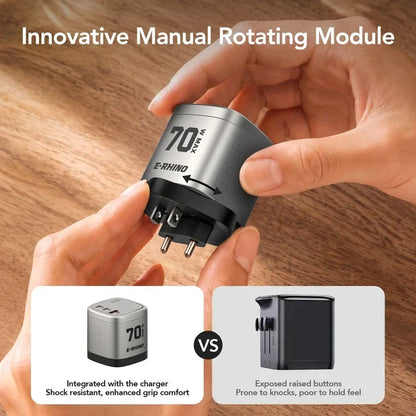 Universal Travel Charger | 70W GaN Fast Charging