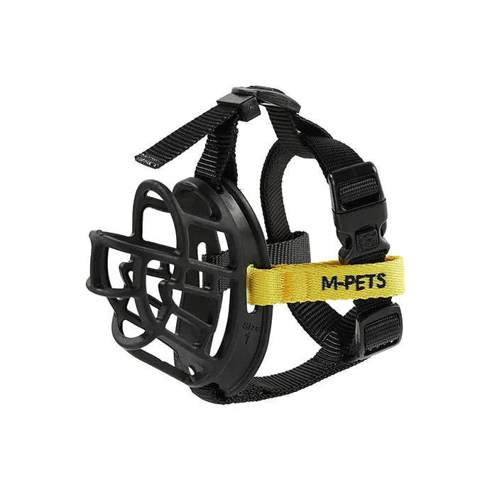 M-Pets Bark Guard Dog Muzzle for Large Breeds Black