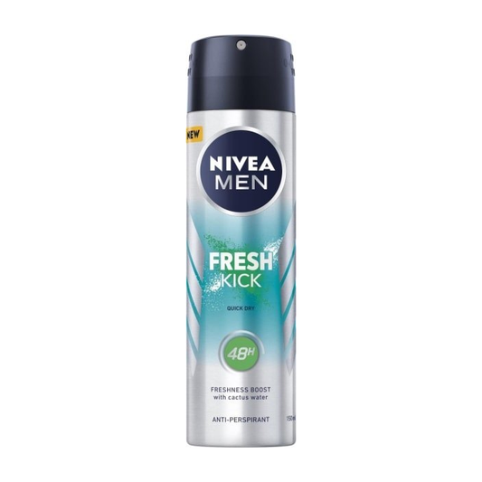 Nivea Men Fresh Kick Antiperspirant Deodorant Spray 150 Ml Deodorant Pasteur Pharmacy