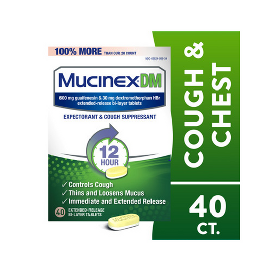 Mucinex® DM Extended-Release Bi-Layer Tablets (600 mg) Health & Beauty Pasteur Pharmacy