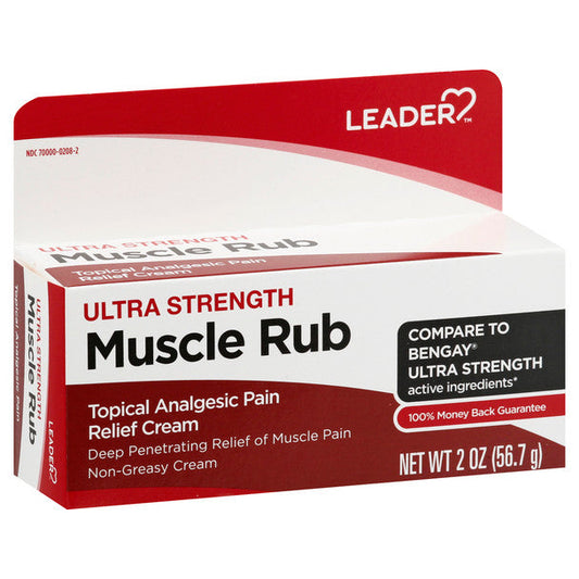 Leader Muscle Rub, Ultra Strength, 2 Oz Medicine & Drugs Pasteur Pharmacy