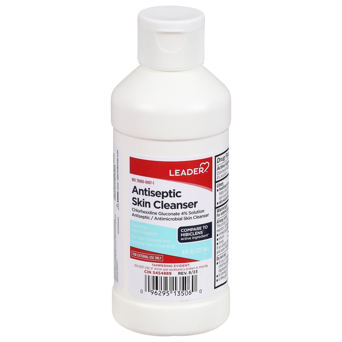 Leader Antiseptic Skin Cleanser 8oz First Aid Pasteur Pharmacy