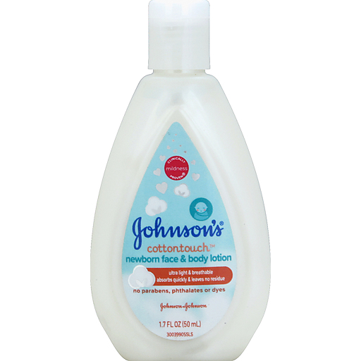 Johnson's Baby Cotton Touch Newborn Face And Body Lotion, 13.5 Oz Lotion & Moisturizer Pasteur Pharmacy