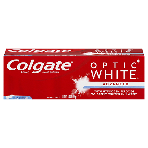 Colgate Optic White Advanced Anticavity Fluoride Toothpaste, Icy Fresh, 3.5 Oz Toothpaste Pasteur Pharmacy