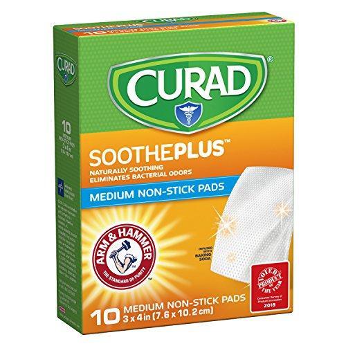 Curad Soothe Plus Non Stick Pads - Medium First Aid Pasteur Pharmacy