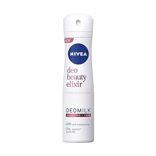 Nivea Deodorant Spray Beauty Elixir Sensitive, 150 Ml Deodorant Pasteur Pharmacy