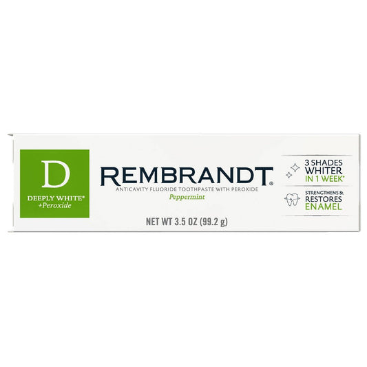 Rembrandt Deeply White & Peroxide Whitening Toothpaste - Peppermint Toothpaste Pasteur Pharmacy