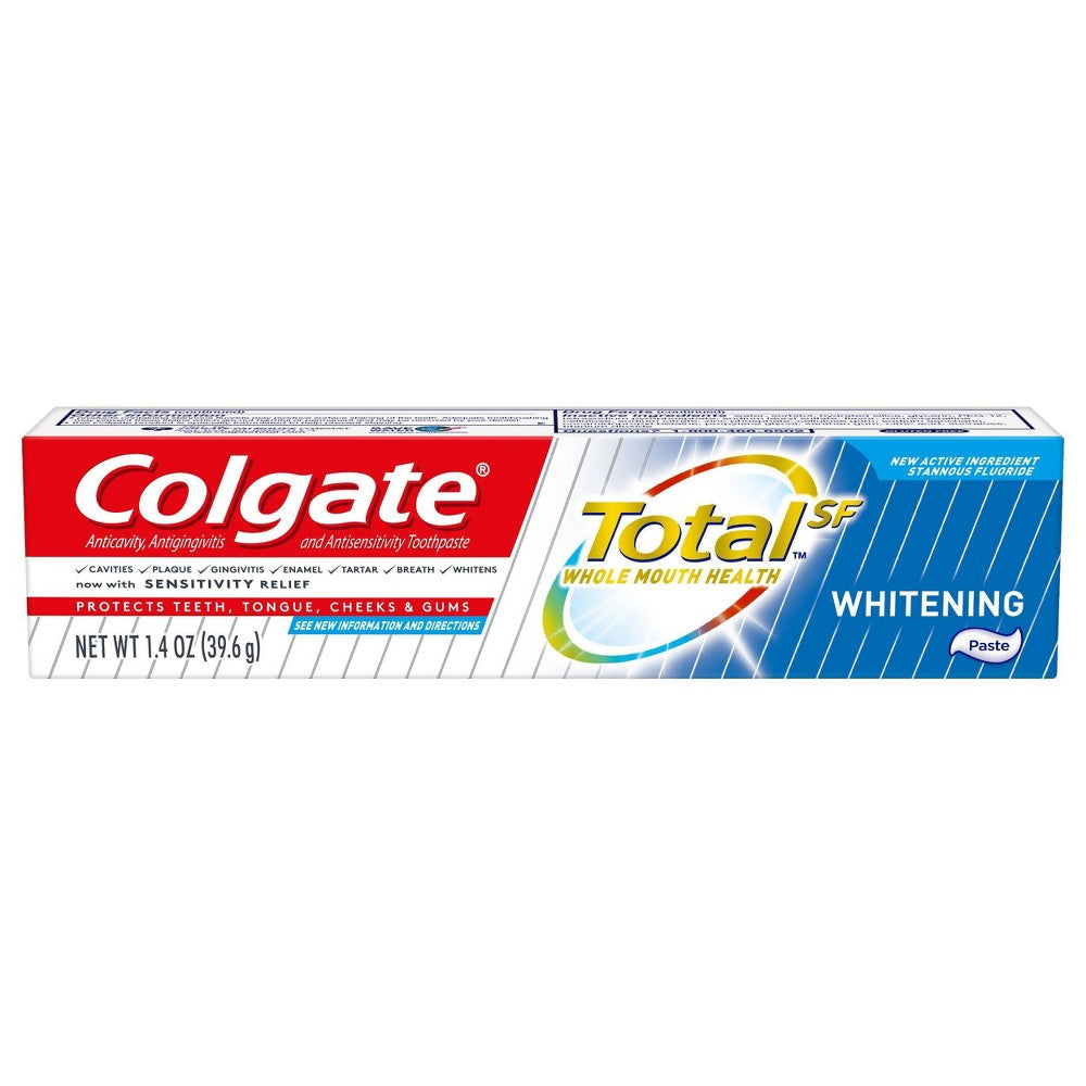 Colgate Total Travel Size Whitening Paste Toothpaste - 1.9 Ounce