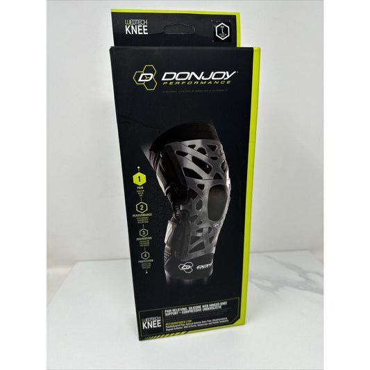 DonJoy Performance WEBTECH Knee Support Brace With Compression Undersleeve: Black, Large Wall Jacks & Braces Pasteur Pharmacy