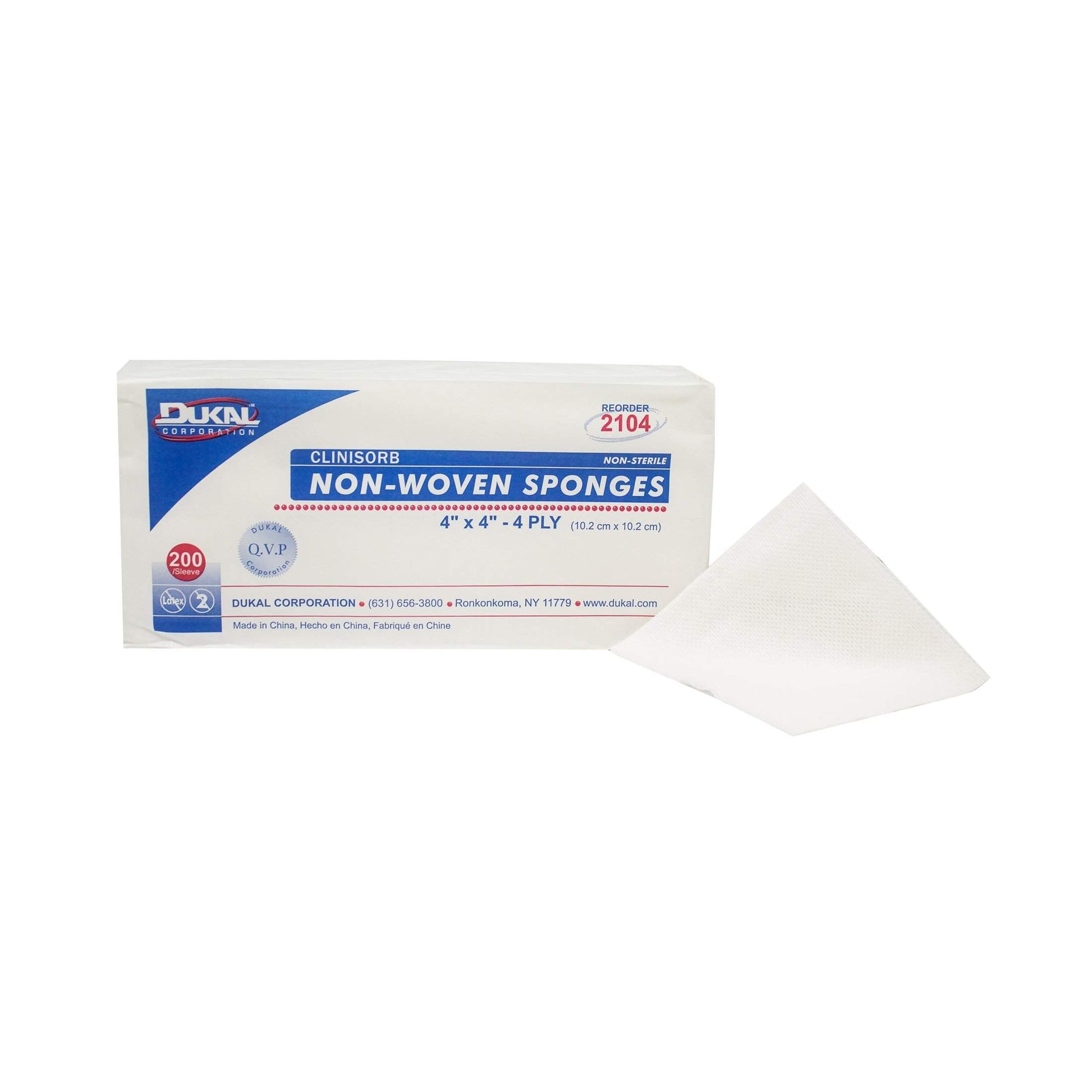 Dukal Gauze 4 Ply Ns 4X4″ 200 Sponges Plaster Gauze Pasteur Pharmacy