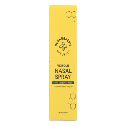 Beekeeper's Naturals Nasal Spray, Propolis 1 Fl Oz First Aid Pasteur Pharmacy