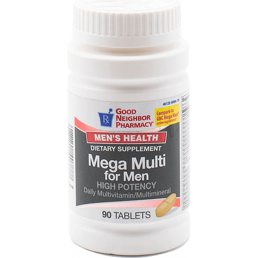 Good Neighbor Pharmacy GNP Mega Multi For Men, 90 Tablets Health & Beauty Pasteur Pharmacy