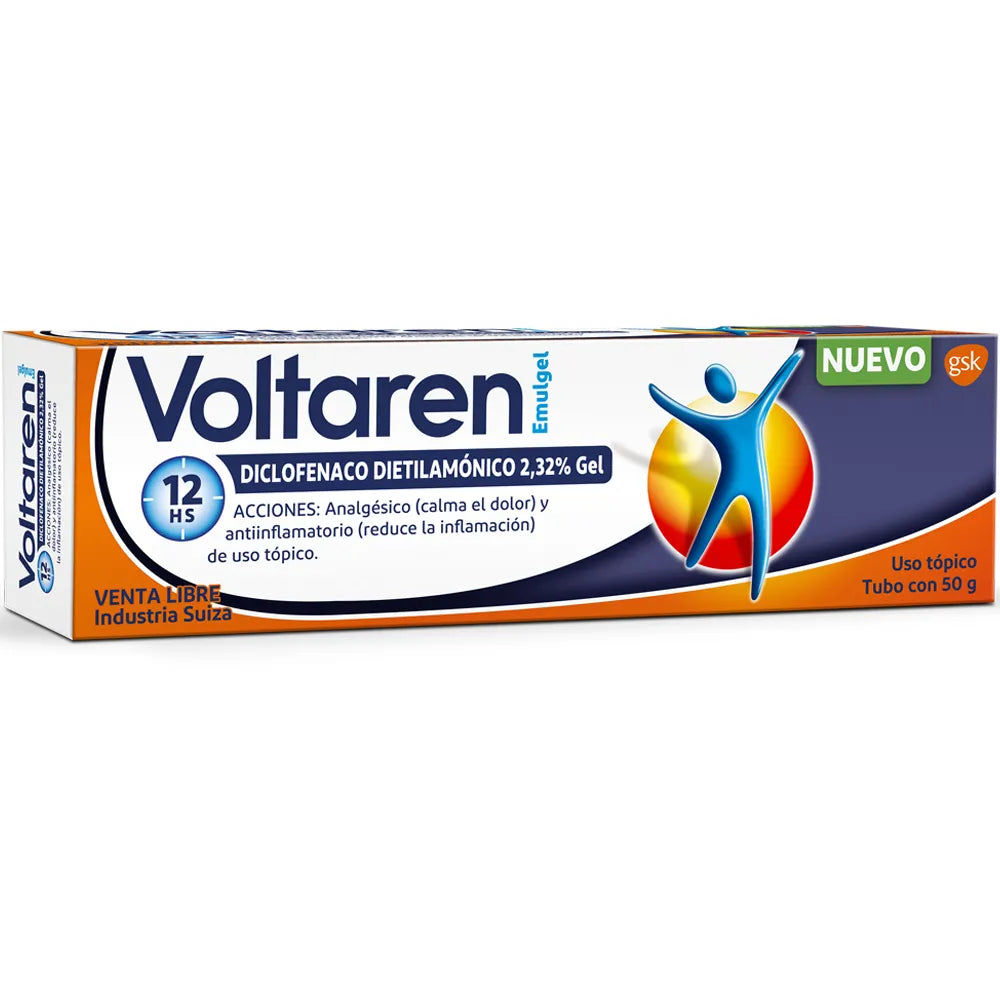 Voltaren (Diclofenac Sodium) Topical Gel, 50g Tube (12-Count PDQ Display) Medicine & Drugs Pasteur Pharmacy