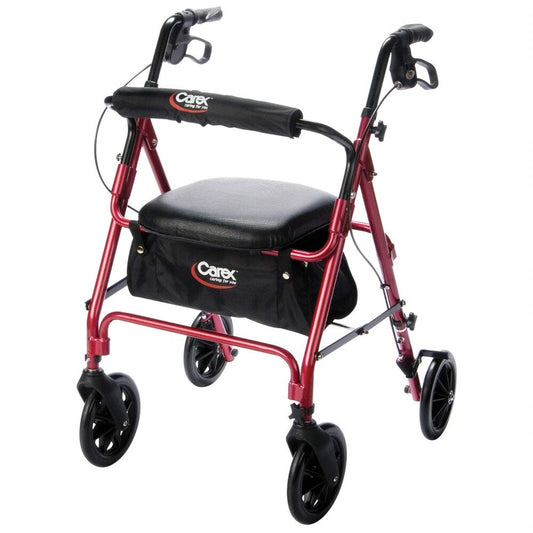 Premium Aluminum Rolling Walker with Large 8" Wheels – Foldable Rollator with Seat Walkers Pasteur Pharmacy