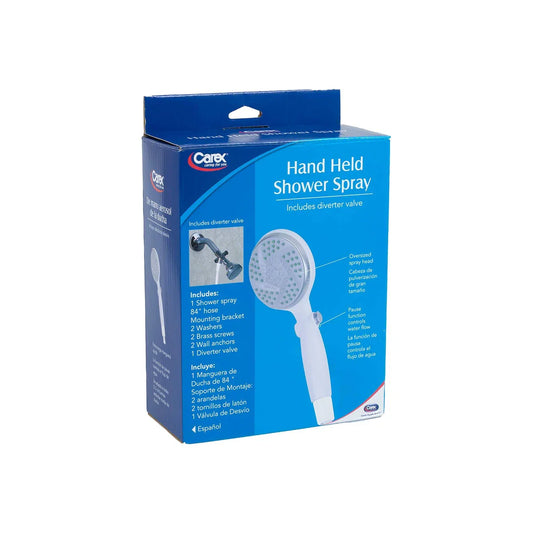 Carex Hand Held Shower Spray And Diverter Valve Plumbing Fixture Hardware & Parts Pasteur Pharmacy