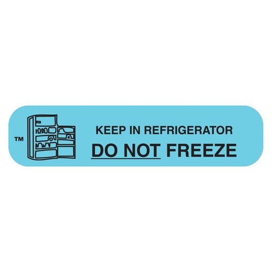 Apothecary Products Do Not Freeze Blue Pharmacy Auxiliary Bottle Labels Labels & Tags Pasteur Pharmacy