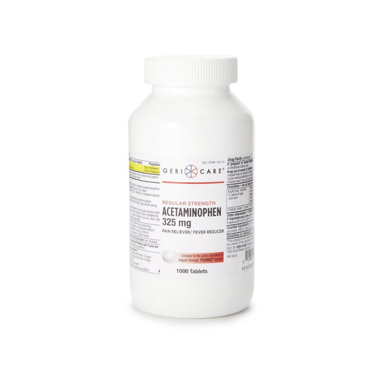 Gericare Pain Relief 325 Mg Acetaminophen Tablet 1000 Per Bottle Health & Beauty Pasteur Pharmacy