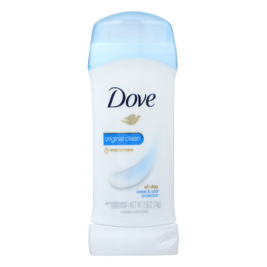 Dove Invisible Solid Antiperspirant Deodorant Stick Original Clean, 2.6 Oz Deodorant & Anti-Perspirant Pasteur Pharmacy