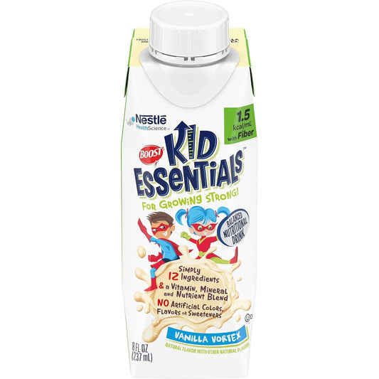 Boost Kid Essentials 1.5 Balanced With Fiber Vanilla Vortex, 8 Fluid Ounces, 24 Per Case Medical Supplies Pasteur Pharmacy