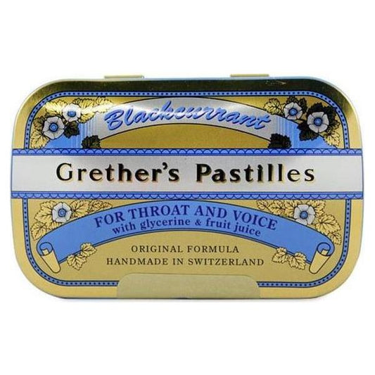 Grether's Pastilles Blackcurrant 2.12 Oz (24 Lozenges) Lozenges Pasteur Pharmacy