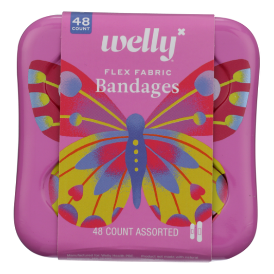 Welly Butterfly Bandages 48Ct First Aid Pasteur Pharmacy